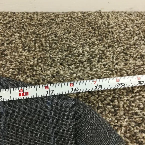 Brooks Brothers Sport Coat Italy Wool Windowpane Plaid Gray Blue 42R Fitzgerald - Picture 12 of 13